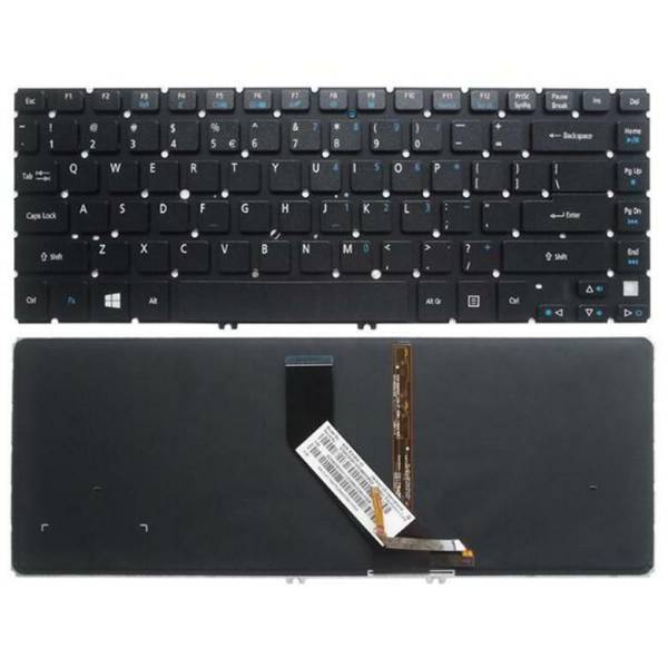 Tastatura Laptop, Acer, Aspire V5-431, V5-431G, V5-431P, V5-431PG, V5-471, V5-471G, iluminata, layout US