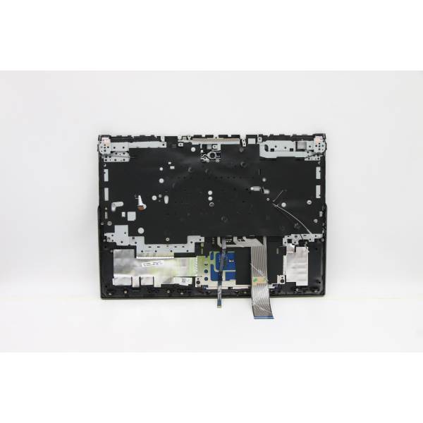 Carcasa superioara cu tastatura palmrest Laptop, Lenovo, Legion 5 Pro-16ACH6H Type 82JQ, 5CB1C14884, AM1ZV000, iluminata, 4 pini, Slate Grey, layout US