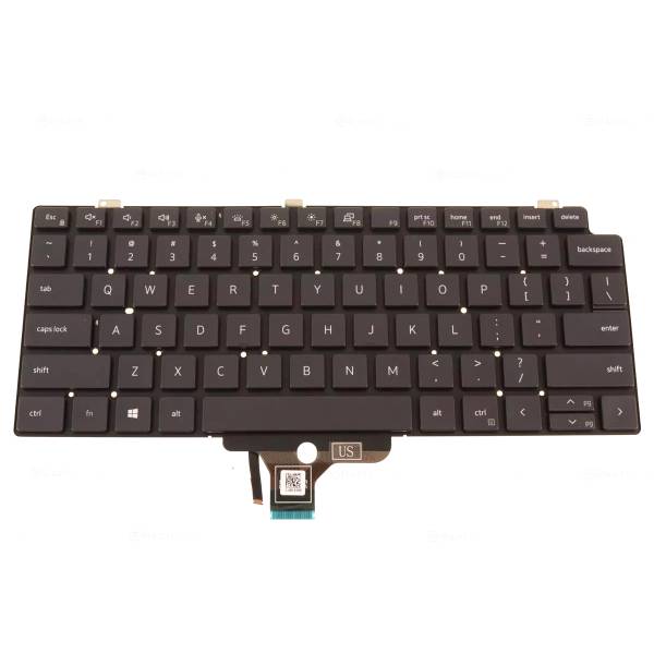 Tastatura Laptop 2-in-1, Dell, Latitude 7310, P34S, P34S001, 1VJ7V, 01VJ7V, 0272W0, iluminata, layout US