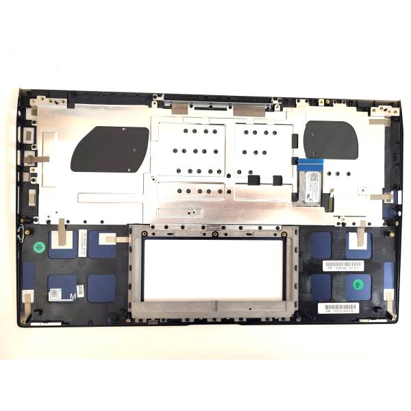 Carcasa superioara cu tastatura palmrest Laptop, Asus, ZenBook 15 UX534, UX534FT, UX534FA, UX534FAC, 90NB0NK1-R31UI0, iluminata, albastra, layout us