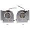 Set coolere compatibile Laptop, MSI, GE66, GP66, GL66, MS-1541, MS-1542, MS-1543, Raider 10SF, 10UE, 10UG, 10UH, 11UE, 11UG, 11UH, PABD08008SH, N440, N441