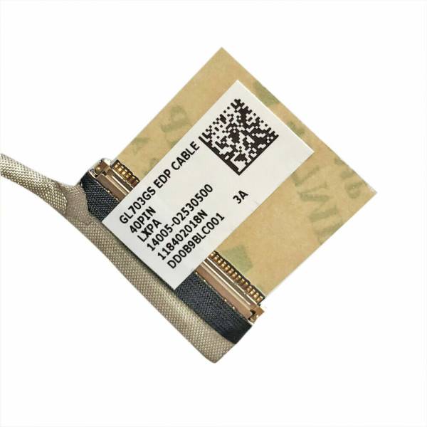 Cablu video LVDS Laptop Gaming, Asus, ROG Strix GL703GS, GL703GM, 14005-02530400, 14005-02530500, DD0B9BLC001, GL703GS EDP Cable 40 pini