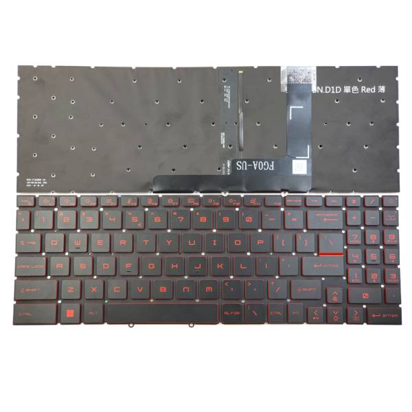Tastatura Laptop Gaming, MSI, GL76, GF76, MS-17L1, MS-17H3, 11UCK, 11UDK, 12UEK, 12UGK, iluminata, rosie, layout US Tastatura Laptop Gaming, MSI, GL76, GF76, MS-17L1, MS-17H3, 11UCK, 11UDK, 12UEK, 12UGK, iluminata, rosie, layout US