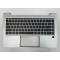 Carcasa superioara cu tastatura palmrest Laptop, HP, EliteBook 640 G9, 645 G9, N17709-001, iluminata, layout US
