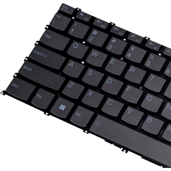 Tastatura Laptop 2-in-1, Lenovo, IdeaPad 5 14IRU9 Type 83DT, iluminata, gri, layout UK