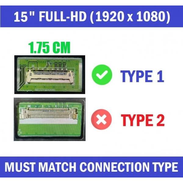 Display Laptop, Dell, Latitude 15 5530, 5531, 15.6 inch, LED, slim, FHD, IPS, conector ingust 1.75cm, 30 pini
