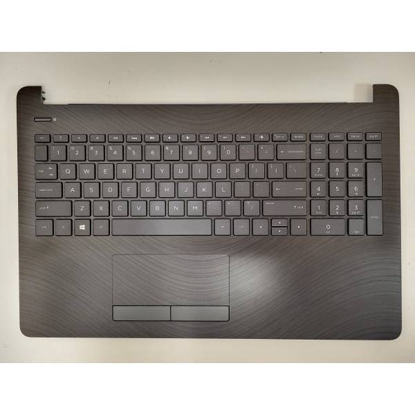 Carcasa superioara cu tastatura palmrest Laptop, HP, Pavilion 250 G6, 255 G6, 256 G6, 258 G6, 15-BS, 15-BW, 15-BP, 15T-BR, 15G-BR, 15T-BS, 15-BR, TPN-C129, TPN-C130, AM204000100, 925011-001, neagra, iluminata, layout US