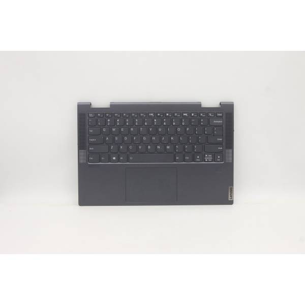 Carcasa superioara cu tastatura palmrest Laptop, Lenovo, Yoga 7-14ITL5 Type 82BH, 82LW, 5CB1A16224, AM1RW000100, Slate Grey, iluminata, layout US