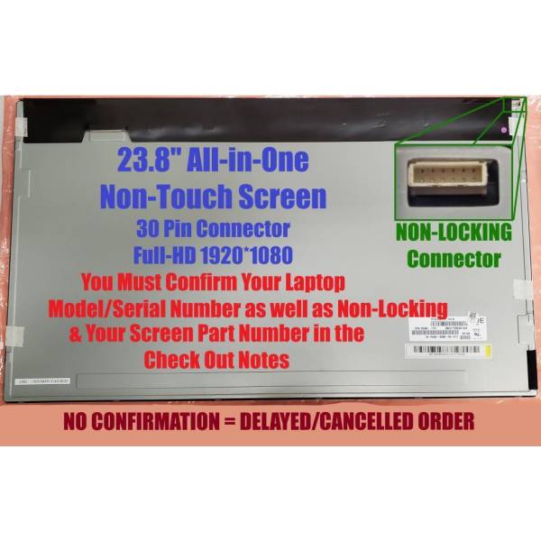 Display Desktop All in one AIO, Lenovo, ThinkCentre M73 Type 10HL, LM238WF1(SL)(E1), 23.8 inch, 1920x1080, FHD, non touch, 30 pini