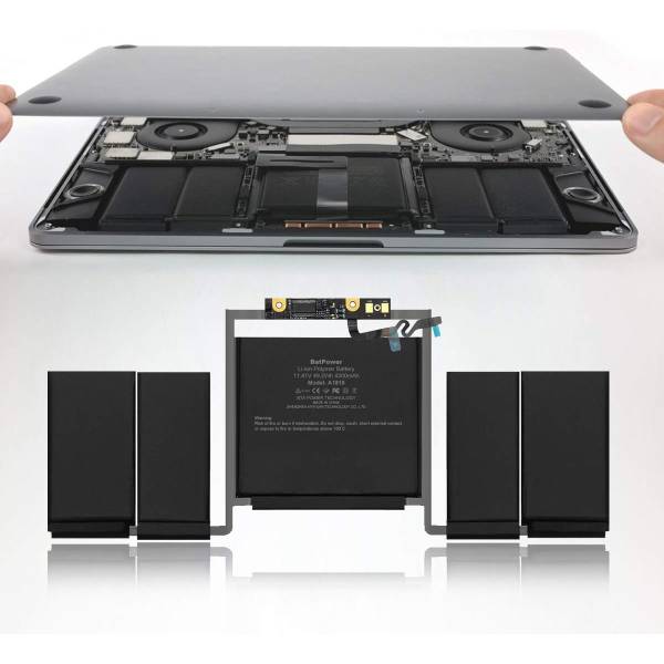 Baterie Laptop, MacBook Pro Retina 13 A1706, EMC 3071, EMC 3163, A1819, 020-01705, 080-333-4000, 11,41V, 4314mAh, 49.2Wh