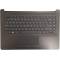 Carcasa superioara cu tastatura palmrest Laptop, HP, 240 G7, 245 G7, 246 G7, TPN-I131, neagra, layout US