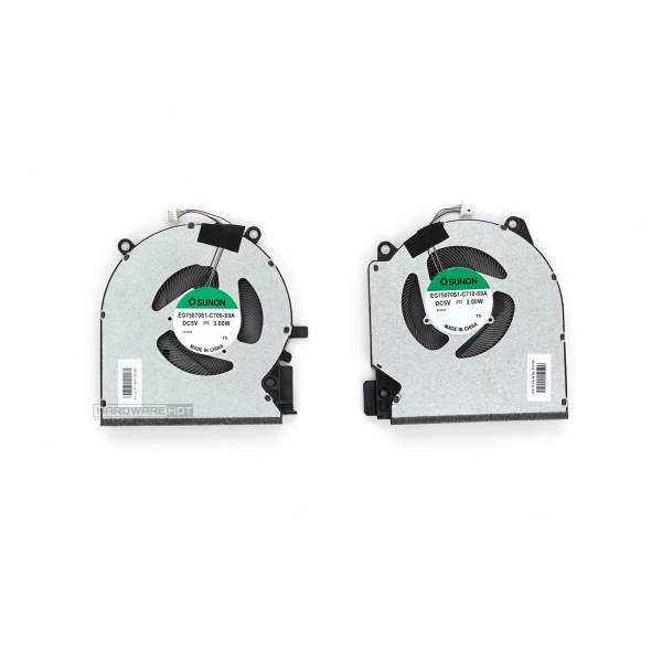 Set coolere Laptop, HP, Victus 16-E, 16Z-E, TPN-Q264, EG75070S1-C700-S9A, EG75070S1-C710-S9A, NS75C06-20K19, NS75C06-20K20, DTADQ5D588F004, DTADQ5D588F005, M75720-001, M75721-001, M75722-001, M75723-001, 60W, RTX 3050, 5V, 0.6A, 3.00W, GPU si GPU