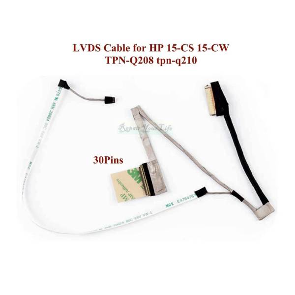 Cablu video LVDS Laptop, HP, Pavilion 15-CS, 15T-CS, TPN-Q208, L23903-001, DD0G7BLC001, DD0G7BLC011, DD0G7BLC021, G7B FHD LCD EDP, 30 pini