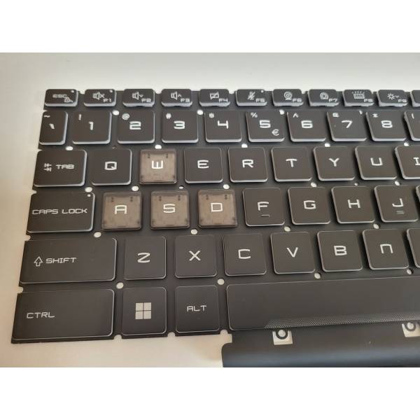 Tastatura Laptop Gaming, MSI, Sword 15 A11U, A11UD, A11UE, A11UG, A11SC, A12U, A12UC, A12UD, A12UE, A12UG, conector iluminare RGB 16 pini, layout US Tastatura Laptop Gaming, MSI, Sword 15 A11U, A11UD, A11UE, A11UG, A11SC, A12U, A12UC, A12UD, A12UE, A12UG, conector iluminare RGB 16 pini, layout US
