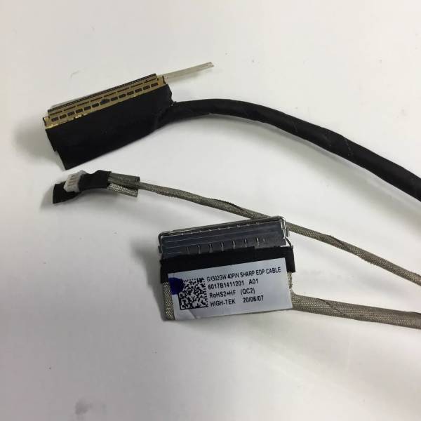 Cablu video LVDS Laptop Gaming, Asus, ROG Zephyrus S GX502GV, GX502GW, GX502LWS, GX502LXS, 14005-03020300, 6017B1411201, GX502GW 40 pini Sharp Edp Cable