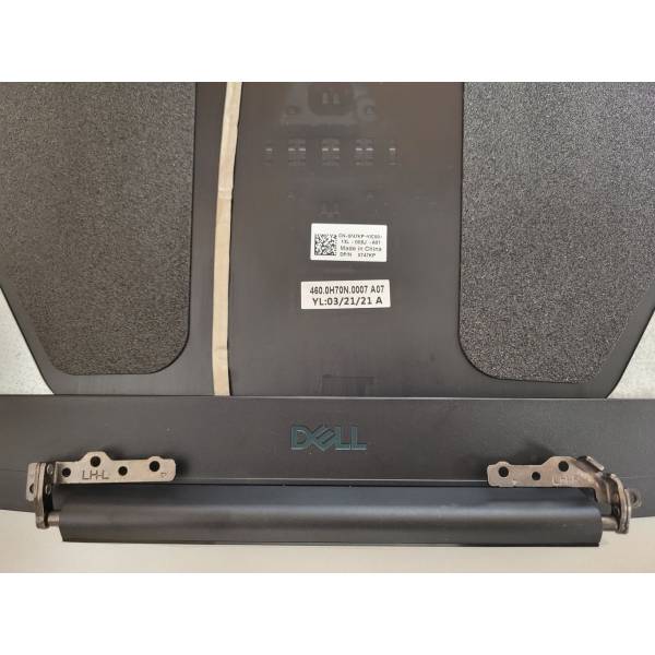 Capac Display cu balamale, rama si cablu video Laptop Gaming, Dell, G3 15 3500, P89F, P89F002, negru