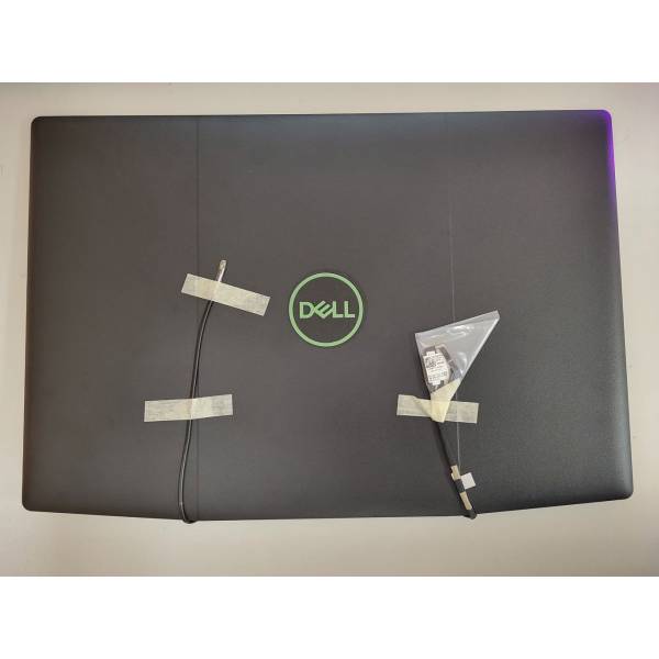 Capac Display cu balamale, rama si cablu video Laptop Gaming, Dell, G3 15 3500, P89F, P89F002, negru