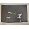 Capac Display cu balamale, rama si cablu video Laptop Gaming, Dell, G3 15 3500, P89F, P89F002, negru