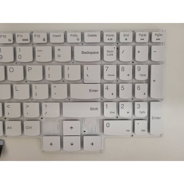 Tastatura Laptop, Lenovo, Legion Pro 5 16IRX9 Type 83DF, iluminata, alba, layout US
