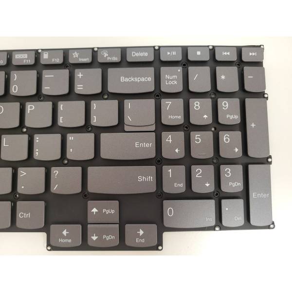 Tastatura Laptop, Lenovo, Legion Pro 5 16IRX9 Type 83DF, iluminata, gri, layout UK
