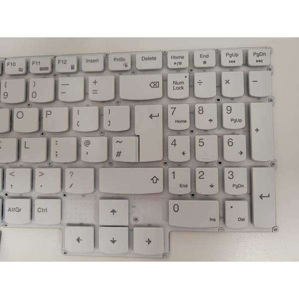 Tastatura Laptop, Lenovo, Legion Pro 5 16IRX9 Type 83DF, iluminata, alba, layout UK
