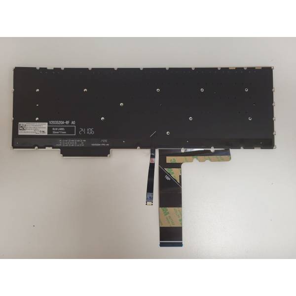Tastatura Laptop, Lenovo, Legion Pro 5 16IRX9 Type 83DF, iluminata, alba, layout UK