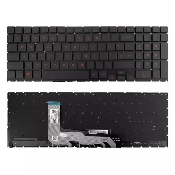 Tastatura Laptop, HP, Omen 16-C, iluminata, rosie, layout US