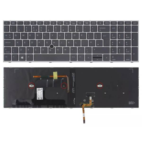 Tastatura Laptop, HP, Zbook Fury 17 G8, iluminata, layout UK