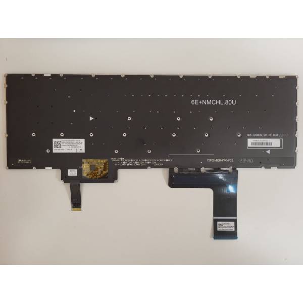 Tastatura Laptop, Lenovo, Legion Slim 5 16AHP9 Type 83DH, iluminata RGB, neagra, layout UK