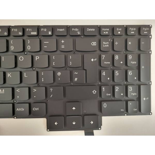 Tastatura Laptop, Lenovo, Legion Slim 5 16AHP9 Type 83DH, iluminata RGB, neagra, layout UK