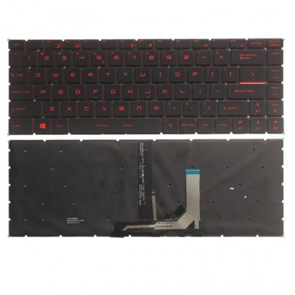 Tastatura Laptop, MSI, Modern PS63, MS-16S1, MS-16S2, iluminata, rosie, layout US Tastatura Laptop, MSI, Modern PS63, MS-16S1, MS-16S2, iluminata, rosie, layout US
