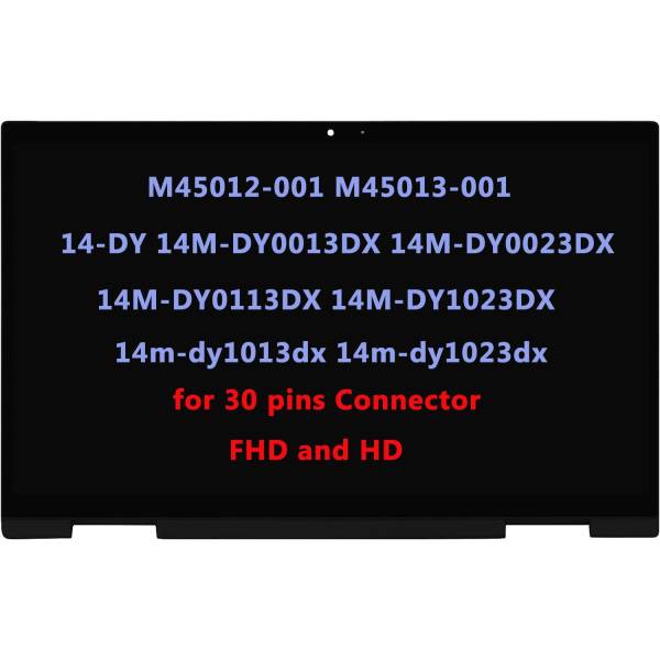 Ansamblu Display Laptop, HP, Pavilion X360 14-DY, 14T-DY, 14M-DY, TPN-W146, M45012-001, M45013-001, 14 inch, LED, FHD, IPS, Touch Screen, 30 pini