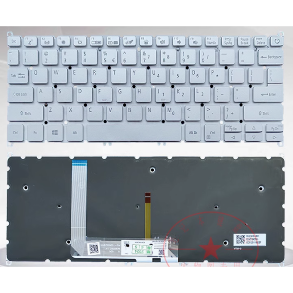 Tastatura Laptop, Acer, Swift 3 SF313-52, SF313-52G, SF313-53, iluminata, argintie, layout US