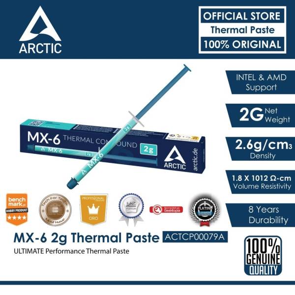 Pasta termica termoconductoare Arctic MX-6 2G, ACTCP00079A , Ultimate Thermal Silver Compound
