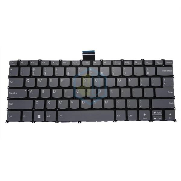 Tastatura Laptop, Lenovo, Yoga Slim 6 14IRH8 Type 83E0, iluminata, Artic Grey, layout US