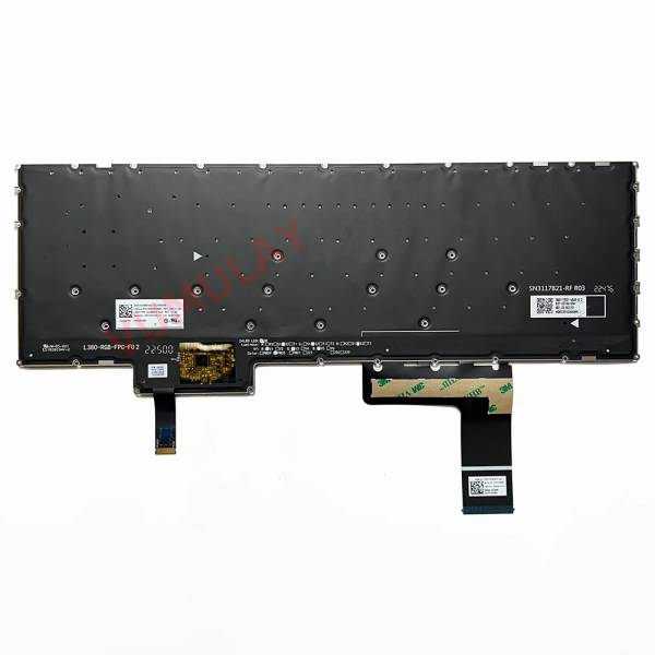 Tastatura Laptop, Lenovo, Legion Slim 5 16ARP9 Type 83EX, iluminata RGB, gri, layout US