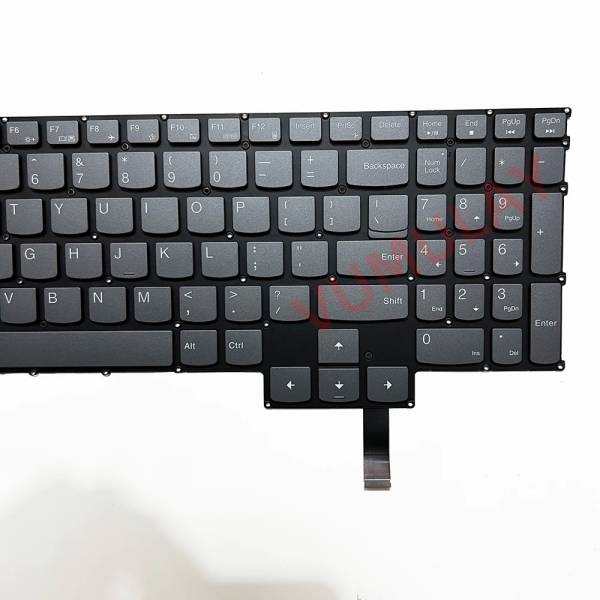 Tastatura Laptop, Lenovo, Legion Slim 5 16ARP9 Type 83EX, iluminata RGB, gri, layout US