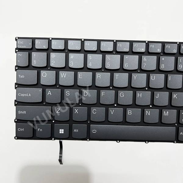 Tastatura Laptop Gaming, Lenovo, LOQ 15IRX9 Type 83DV, 83KH, iluminata, gri, layout US