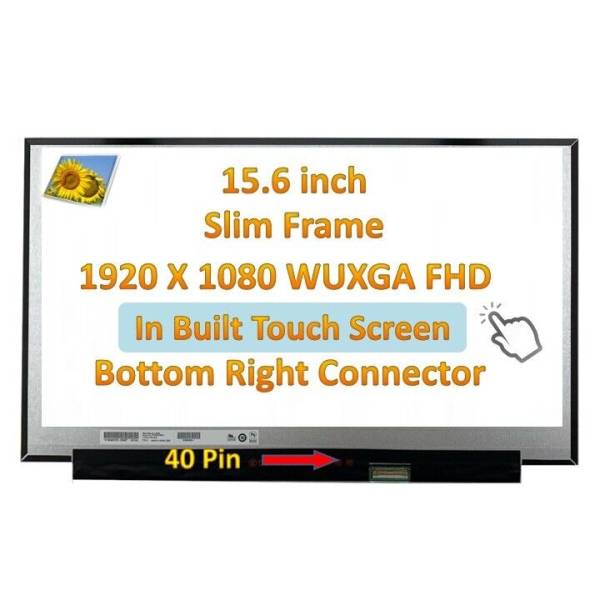 Display compatibil Laptop, HP, Pavilion 15-CS, 15T-CS, TPN-Q208, NV156FHM-T01 V8.0, 15.6 inch, slim, 1920x1080, FHD, eDP, 350mm latime, 40 pini