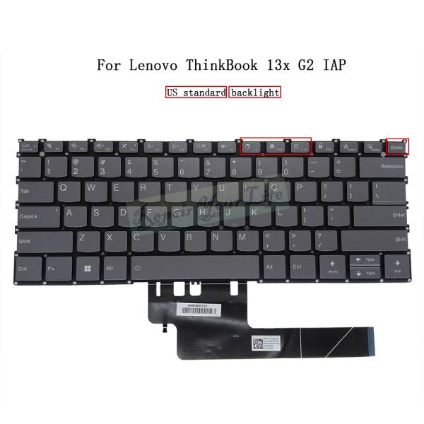 21at Pc Tastatura Laptop, Lenovo, ThinkBook 13x G2 IAP Type 21AT, iluminata ...