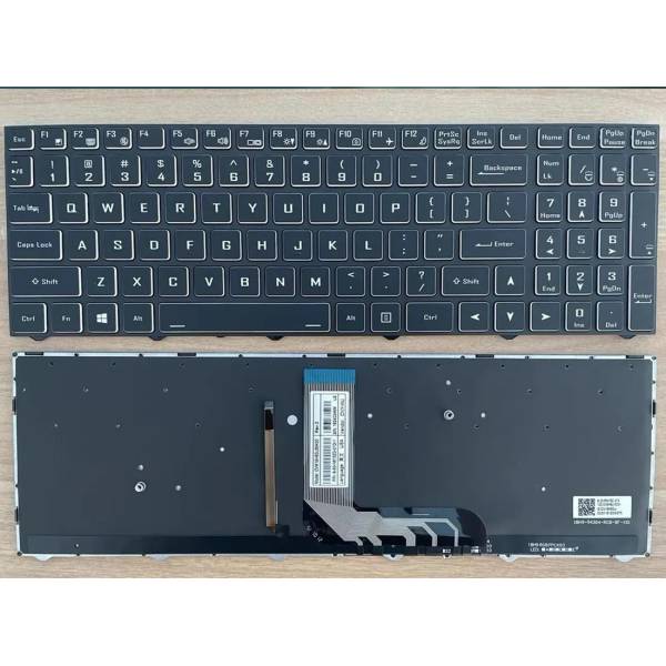 Tastatura Laptop Gaming, Clevo, NP50H, NP50HJ, NP50HK, iluminata, neagra, layout US