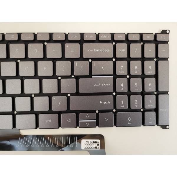 Tastatura Laptop, Acer, Aspire 3 A317-54, A317-54G, iluminata, gri, layout US