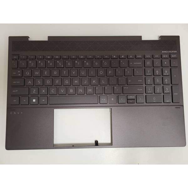Carcasa superioara cu tastatura palmrest Laptop, HP, Envy X360 Convert 15-EE, 15-ED, 15M-EE, 15M-ED, 15T-ED, L97031-001, L93119-001, L97031-B31, L93119-B31, iluminata, layout US