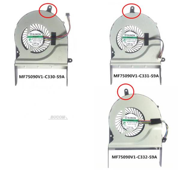 Cooler Laptop, Asus, ROG GL551JM, GL551JW, 13NB05T1T24011, MF75090V1-C330-S9A, 5V, 2.25W