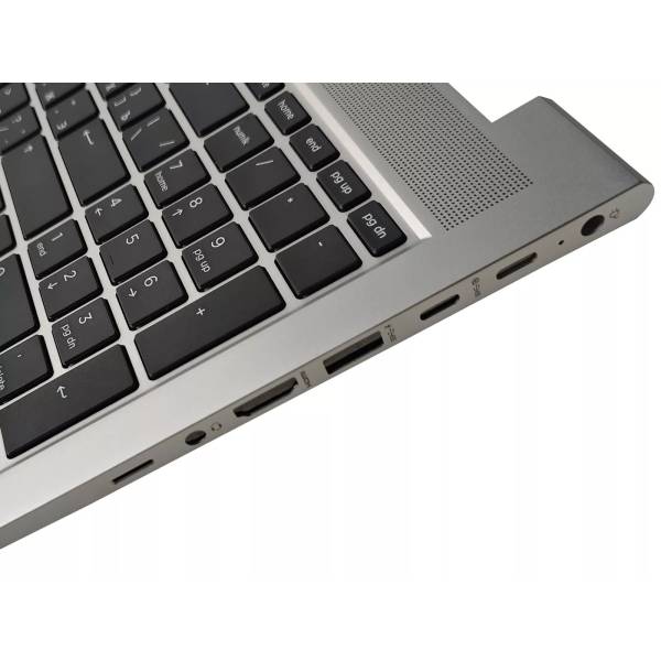 Carcasa superioara cu tastatura Laptop, HP, ProBook 450 G10, 455 G10, N43875-001, N43875-001, 4BX8TTATP80, iluminata, layout US