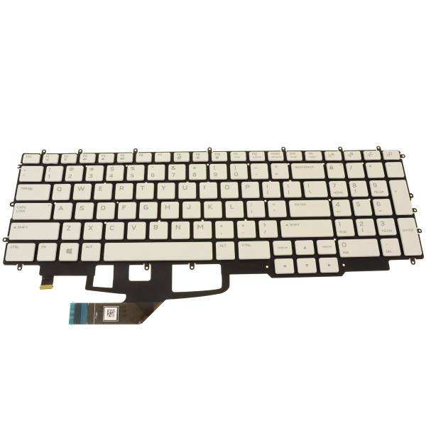 Tastatura Laptop, Dell, Alienware m17 R4, 730HH, 0730HH, N8MF4, iluminata RGB, alba, layout US