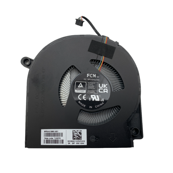 Cooler procesor Laptop, Hp, Envy 17-CR, 17T-CR, UMA, N13561-001, N20932-001, 7H22C0, DC280011KF0, EG50050S1-CK50-S9A, 5V, 0.50A, CPU