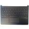 Carcasa superioara cu tastatura palmrest Laptop, HP, 14-CF, 14S-CF, 14-DF, 14-DK, 14S-DK, L24818-001, 6070B1306601, neagra, layout US