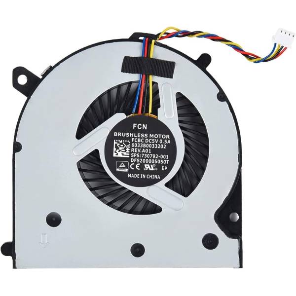 Cooler Laptop, HP, EliteBook 740 G2, 745 G2, 750 G2, 755 G2, 840 G2, 845 G2, 850 G2, 855 G2, 730792-001, 6033B0033202, DFS200005050T, KSB0805HB-CM23, 5V, 0.5A