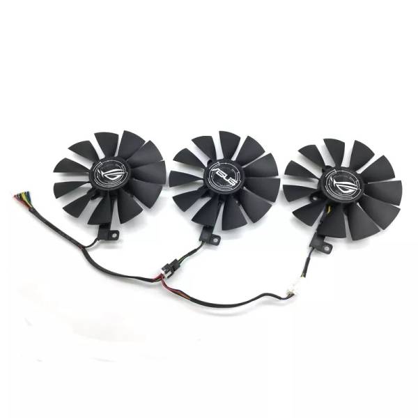 Set coolere placa video PC Desktop, Asus, ROG Strix 980, 1060, 1070, 1080, ti, 390, triple fan, 6 pini, FDC10U12S9-C, FDC10H12S9-C, 12V, 87mm